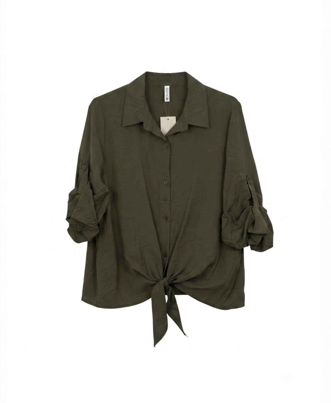 Camisa verde nudo